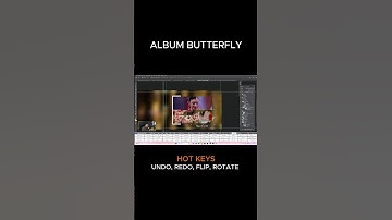 HOT KEYS: UNDO, REDO, FLIP, ROTATE #albumbutterfly #albumdesign #photoshop