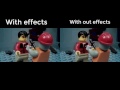 Lego Zombie Defense with effects vs Lego Zombie Defense with out effects