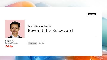 Demystifying AI Agents: Beyond the Buzzword | Deepak Pai, Principal Scientist @Adobe