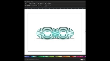 How to Make Modern Infinity Logo Design #coreldraw #drawing  #infinity #shorts