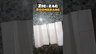 homemade zigzag boomerang paper plane ✂️🛫 #experimnent #tutorial #easy #papercraft #origami #craft🔥