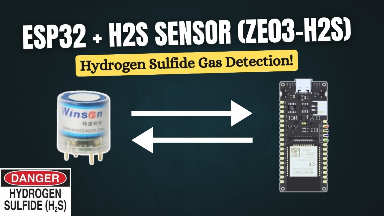 How to Use H2S Gas Sensor with ESP32 | Hydrogen Sulfide Detection & Monitoring