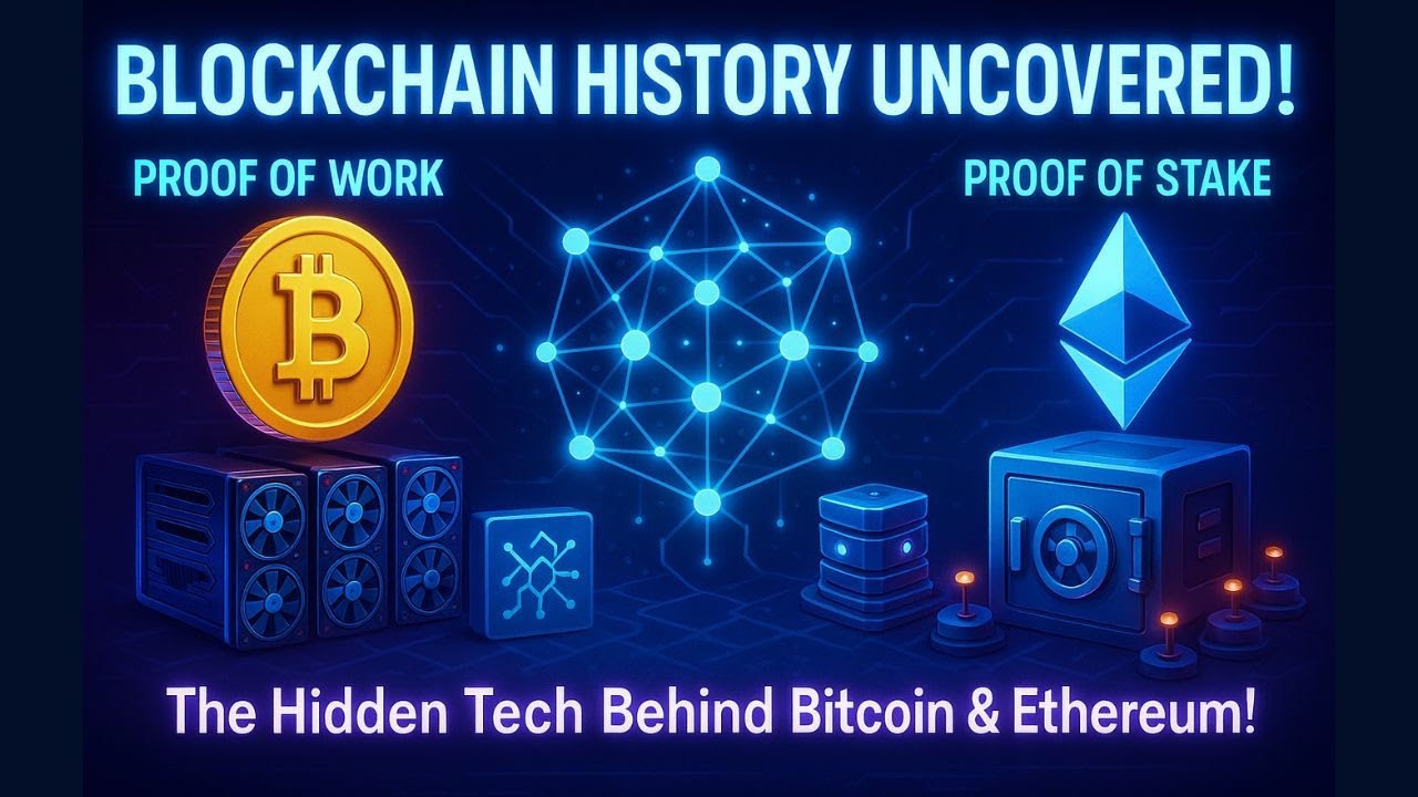 Blockchain History Uncovered | How PoW, PoS & Networks Built Crypto? 