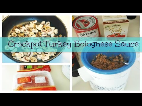 Crockpot Turkey Bolognese Sauce Recipe