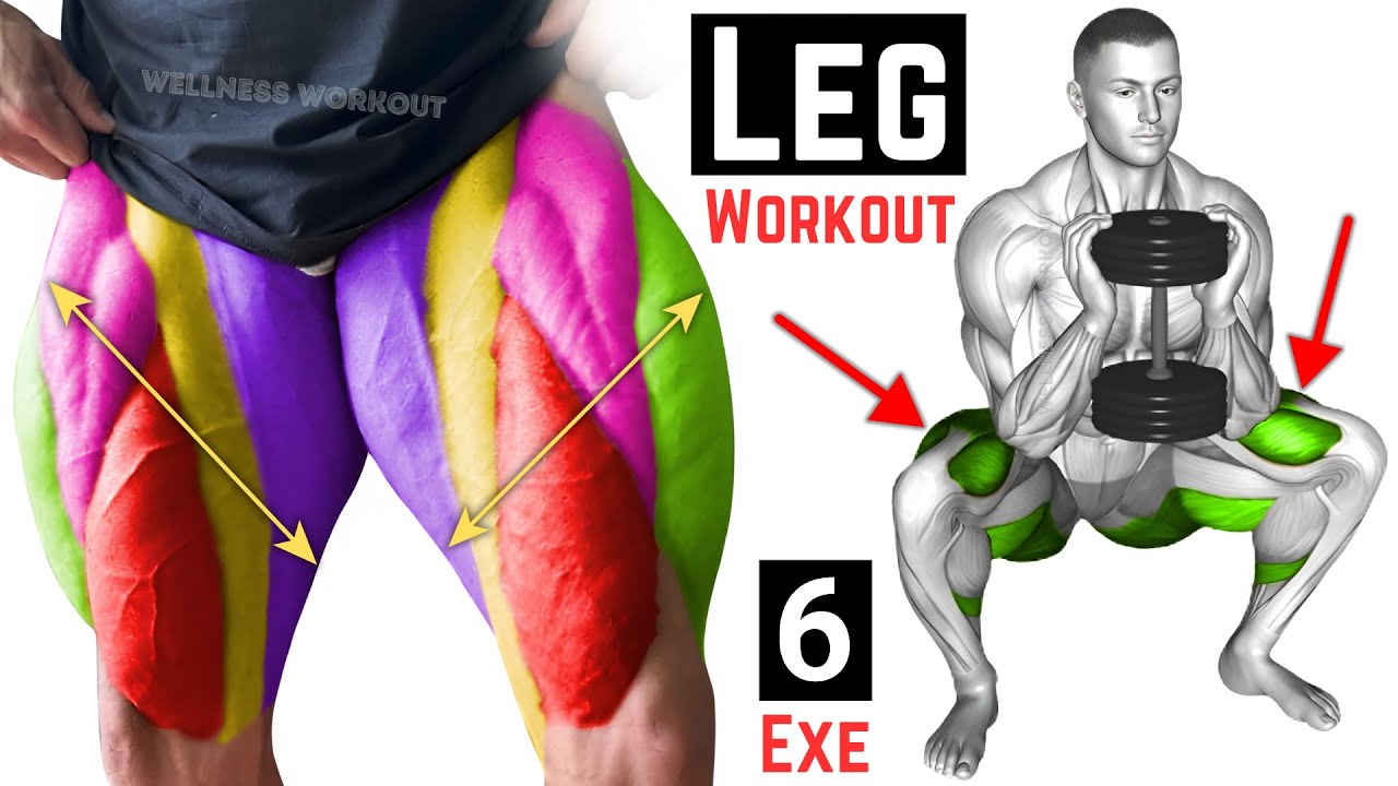 Leg Workout for Mass | Build Bigger Quad, Glutes & Hamstring - YouTube