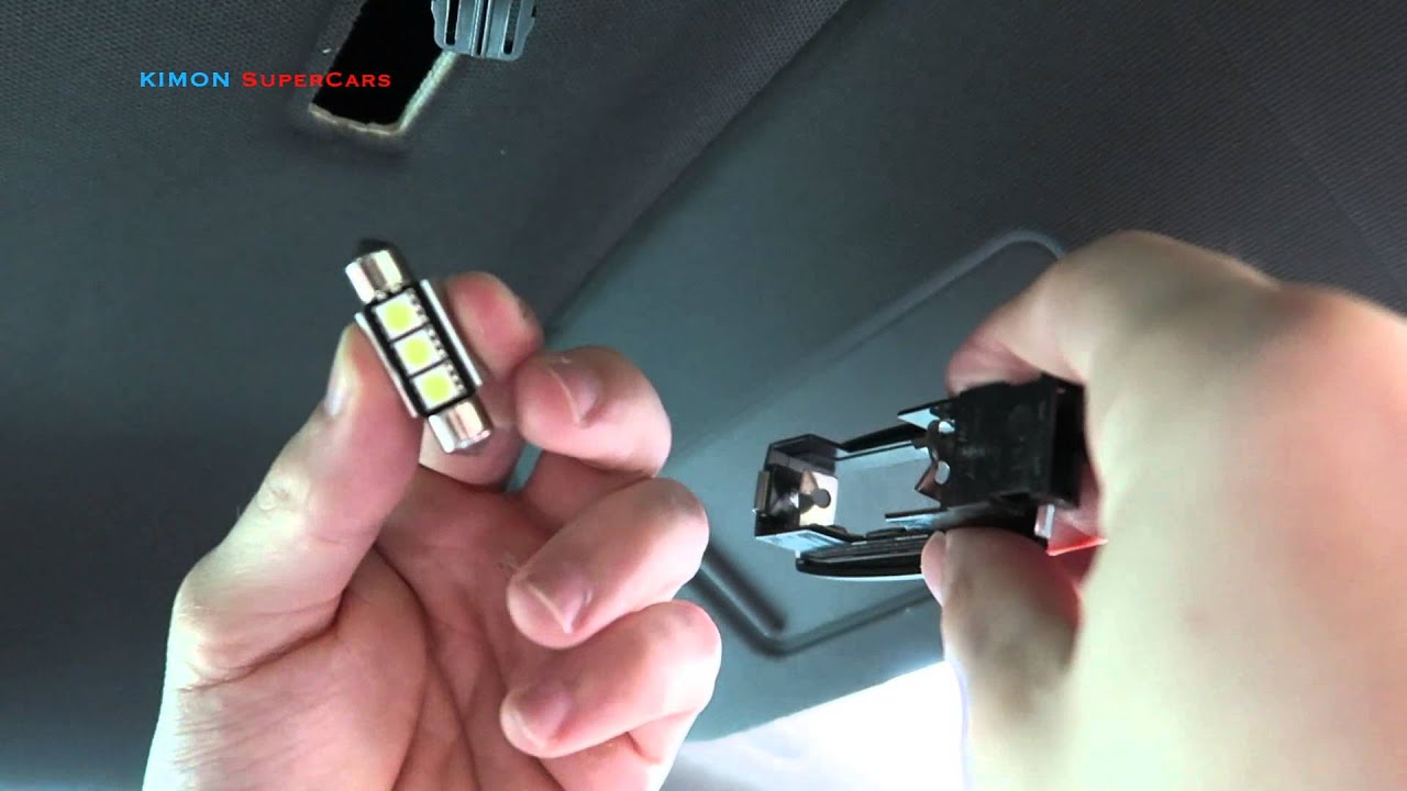 How to Replace Interior Reading Lights VW Cars - YouTube