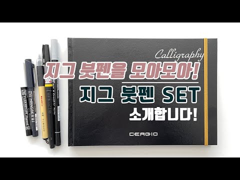 지그 붓펜을 모아모아! ㅣ 지그 잉크토버 일러스트 베이직 세트 ㅣ 베스트펜