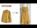 DIY  Upcycling  Shirt/셔츠 리폼/뷔스티에/원피스/치마/남방/Dress/Reform Old Clothes/안입는옷/옷만들기/skirt/Refashion