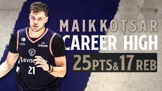 【Wキャリアハイ】マイク・コッツァー 25得点17リバウンド｜2026.10.12 vs 千葉ジェッツ