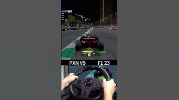 V9 F1 23_9. Are you playing games with headphones on? #shorts #pxn #games #f12023 #racingwheel
