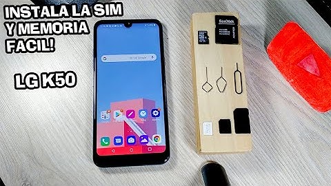 LG K50  Como Colocar La Simcard Y La Memoria Micro SD] #LGK50 📳