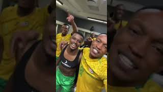 WATCH - Bafana Bafana Players Celebrate Beating Morocco 🎵