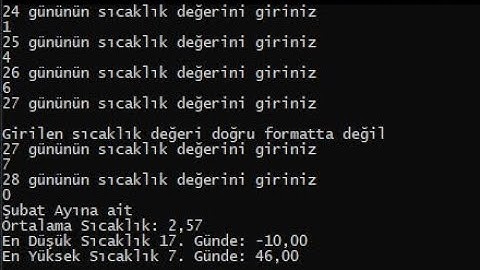 004 - Sizden Gelenler (C# Dizi Ortalamasını Hesaplama)