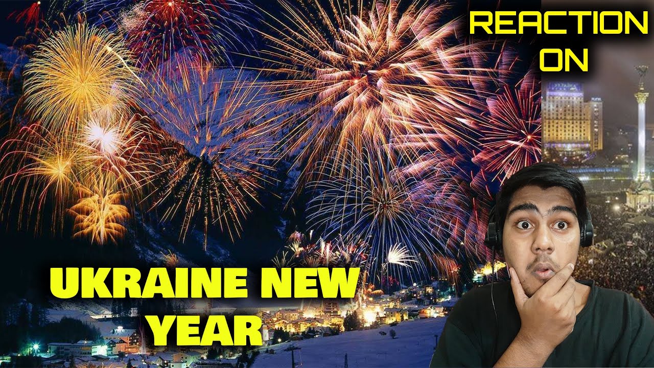 Reaction on New Year Fireworks in Donetsk Ukraine