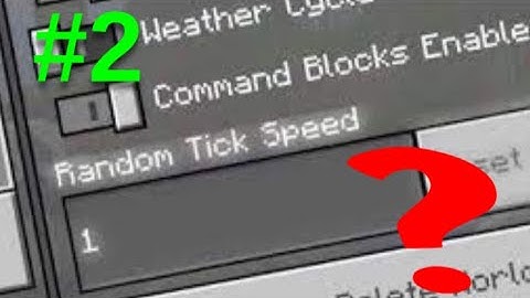 What is random tick speed? Explaination and Examples (Tuturial #2)