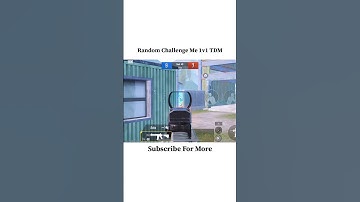 Random Challenge Me 1v1 TDM #bgmi #shortsfeed #shorts #pubgmobile