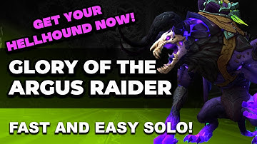 Glory of the Argus Raider Solo |  Fast and Easy WoW Achievement Guide!
