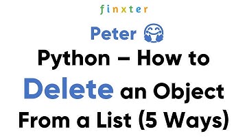 Python - How to Delete an Object From a List (5 Ways)
