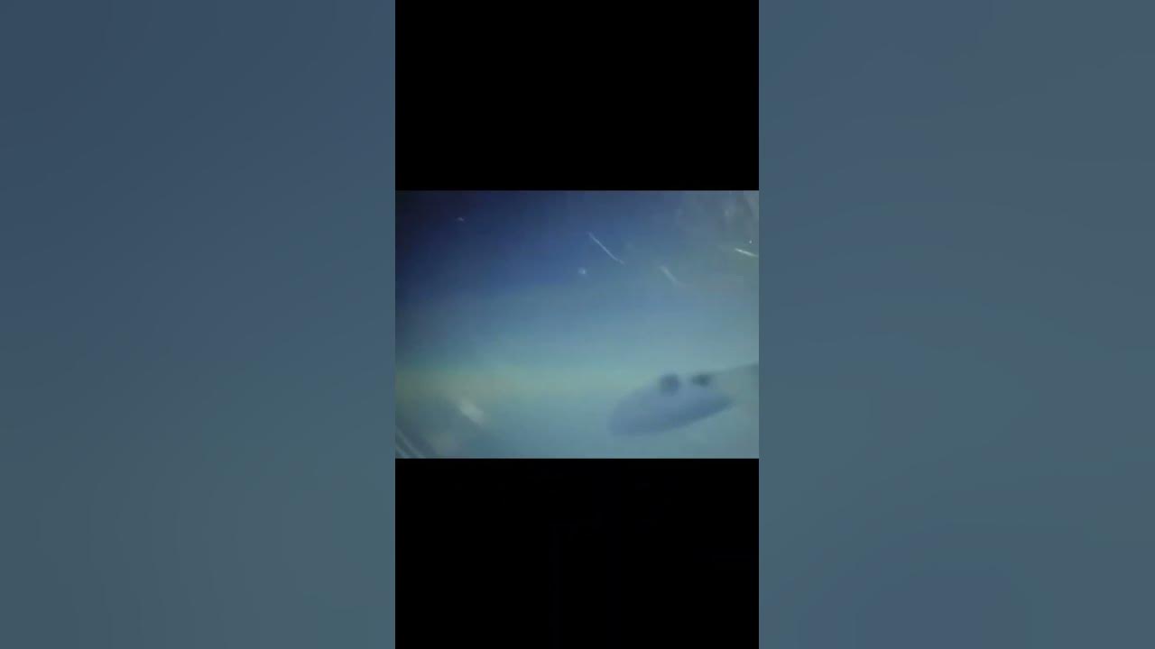 UFO/UAP flying by airplane wing - creepy if real! #shorts - YouTube