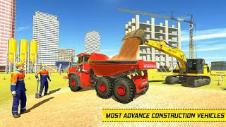 Excavator Komatsu Loading - Mobil Dump Truck Muat Tanah Merah screenshot 3