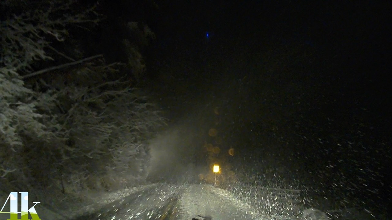 Night-Time Driving Tour On Pennsylvania's Scenic Backroads During the Blizzard of 2026 (4K)