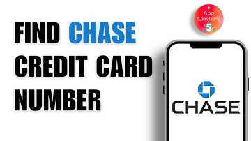 How To Find Chase Credit Card Number On Chase App