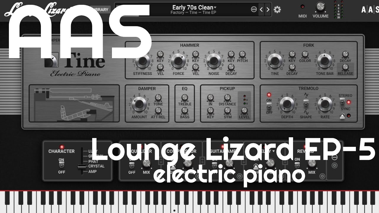 Lounge Lizard EP-5 Electric Piano by Applied Acoustics Systems (No Talking)