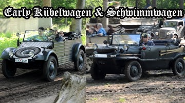 Early Kübelwagen Typ 62 and Schwimmwagen Typ 128