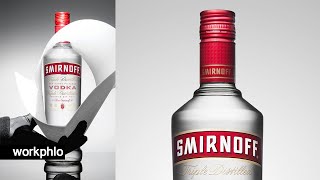How to Photograph a Classic Vodka Bottle | Lighting &amp; Photoshop Composite