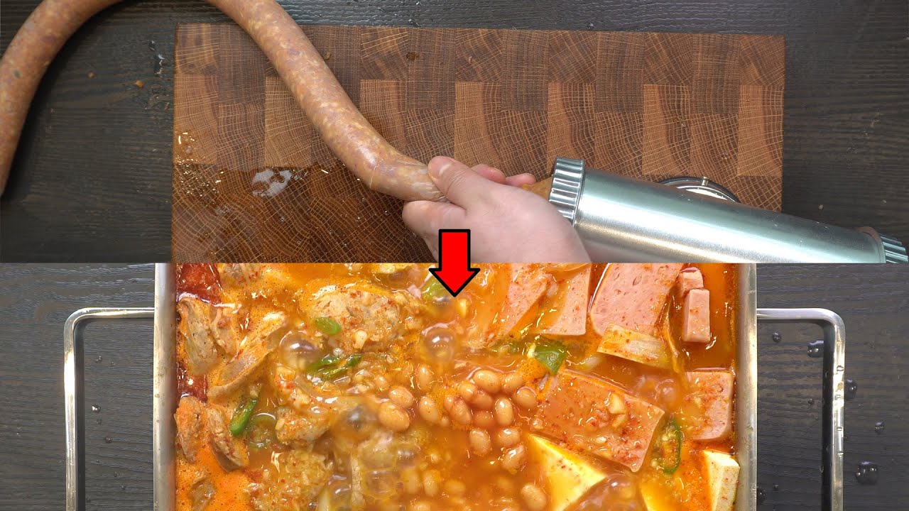 볶음김치 소시지 부대찌개