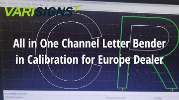 All in one automatic channel letter bending machine is in calibration for the dealer from Europe.