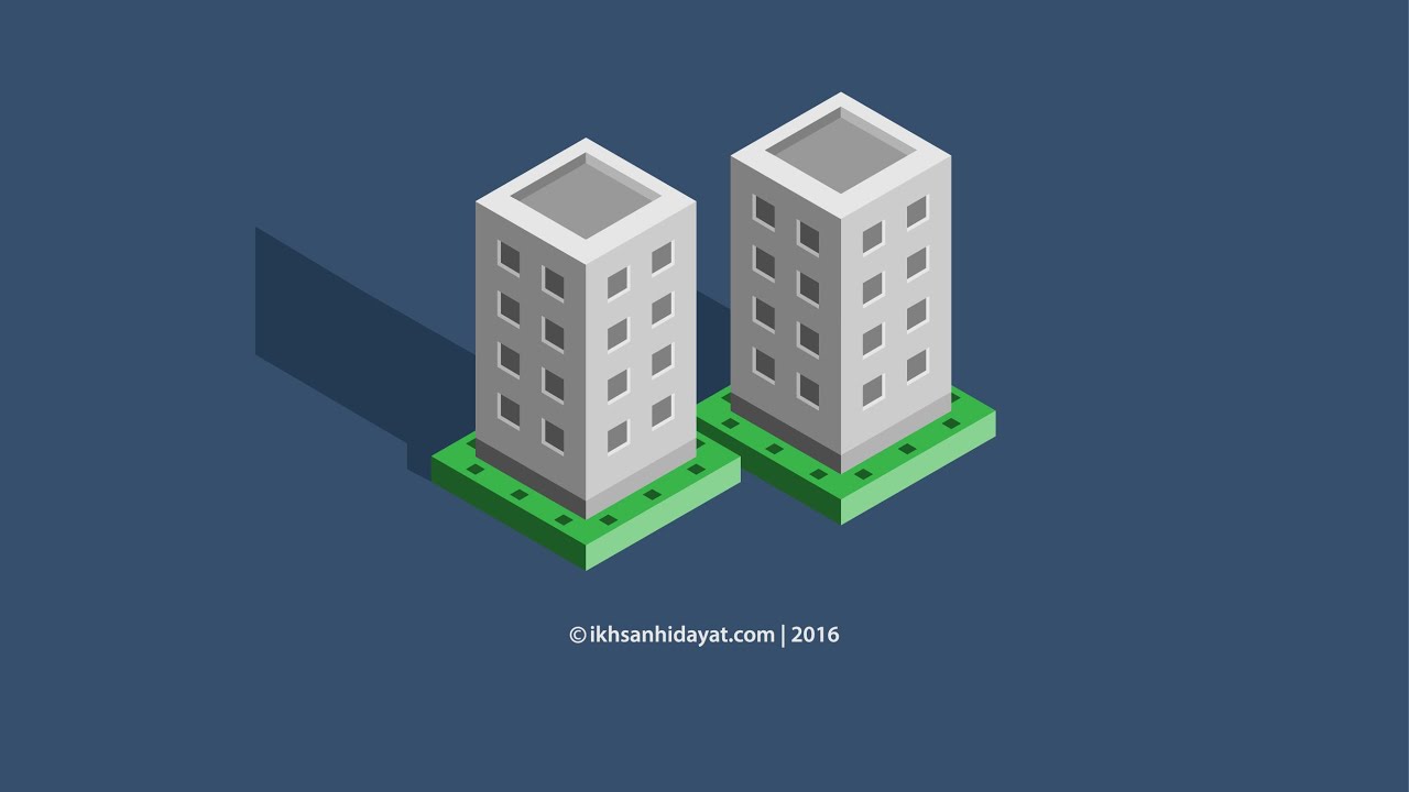 Create Isometric 3D Building Illustration Adobe 