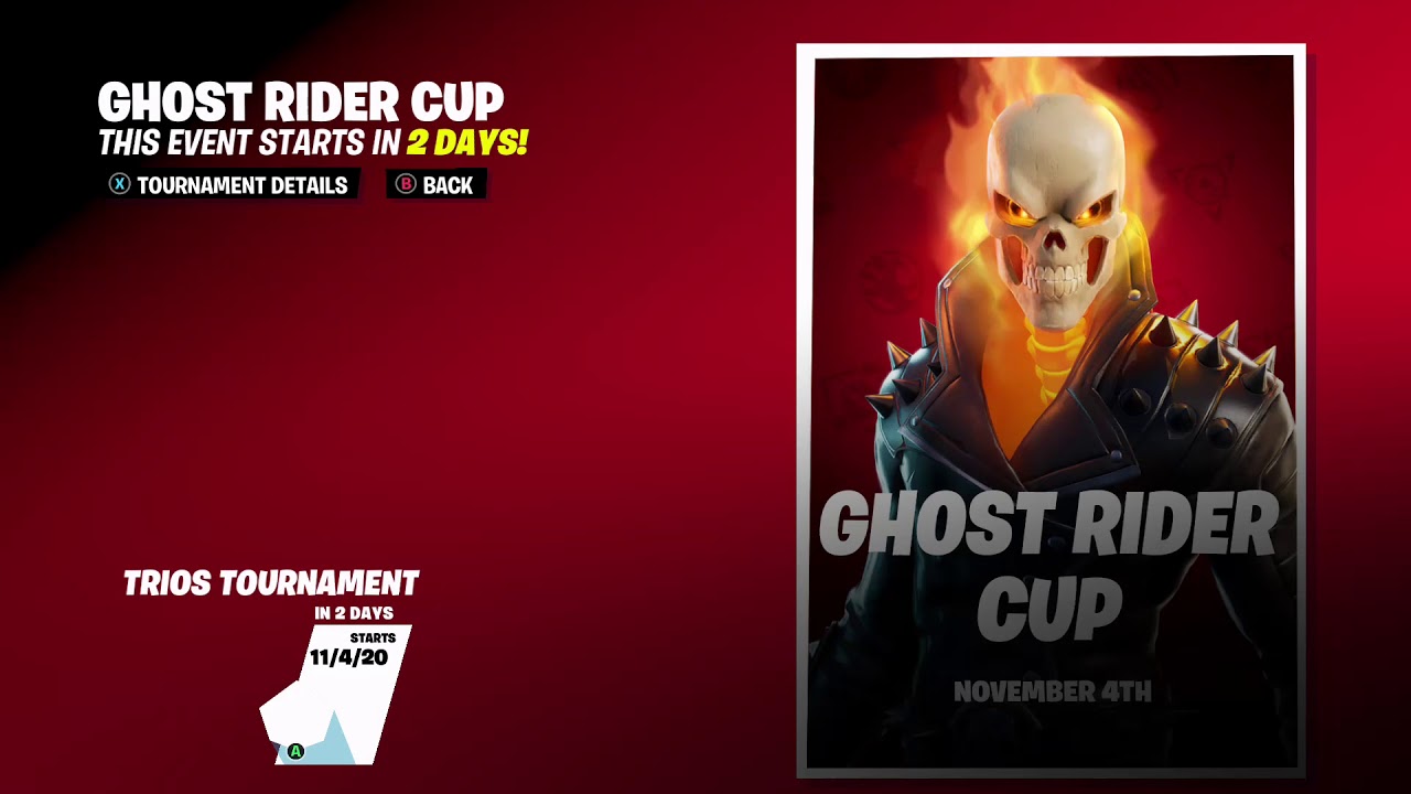 New Ghost Rider Skin Coming To Fortnite Ghost Rider Cup Youtube