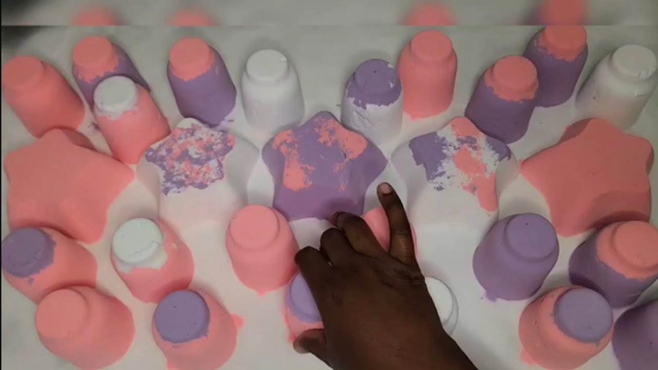 Peach & Lavender Crush Therapy 🍑💜 Pastel Powder ASMR