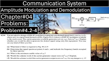 Communication System | Chapter#04 | Problem#4.2.4 | Modulation | Fourth Edition | Oxford
