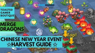 Merge Dragons Chinese New Year Event ☆☆☆ Harvest Guide • Life Orbs, Life Flower & More! screenshot 3