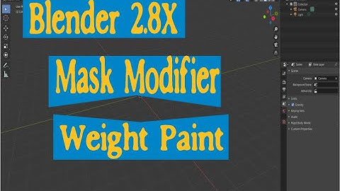 Blender Mask Modifier Weight Paint: Baltimore
