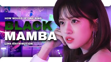 How would IZ*ONE sing : Black Mamba – AESPA | LINE DISTRIBUTION