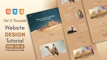 Parallax Website Design with HTML CSS JavaScript | Travel | Full Tutorial + Free Code