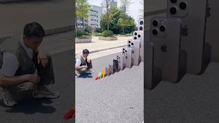 😱 Smallest to Biggest iPhone Drop Challenge 📱🔥| Funny Family Comedy Shorts 😂#shorts #viral #trending