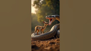 Python vs Baby Deer 🐍🦌 #shorts #animals