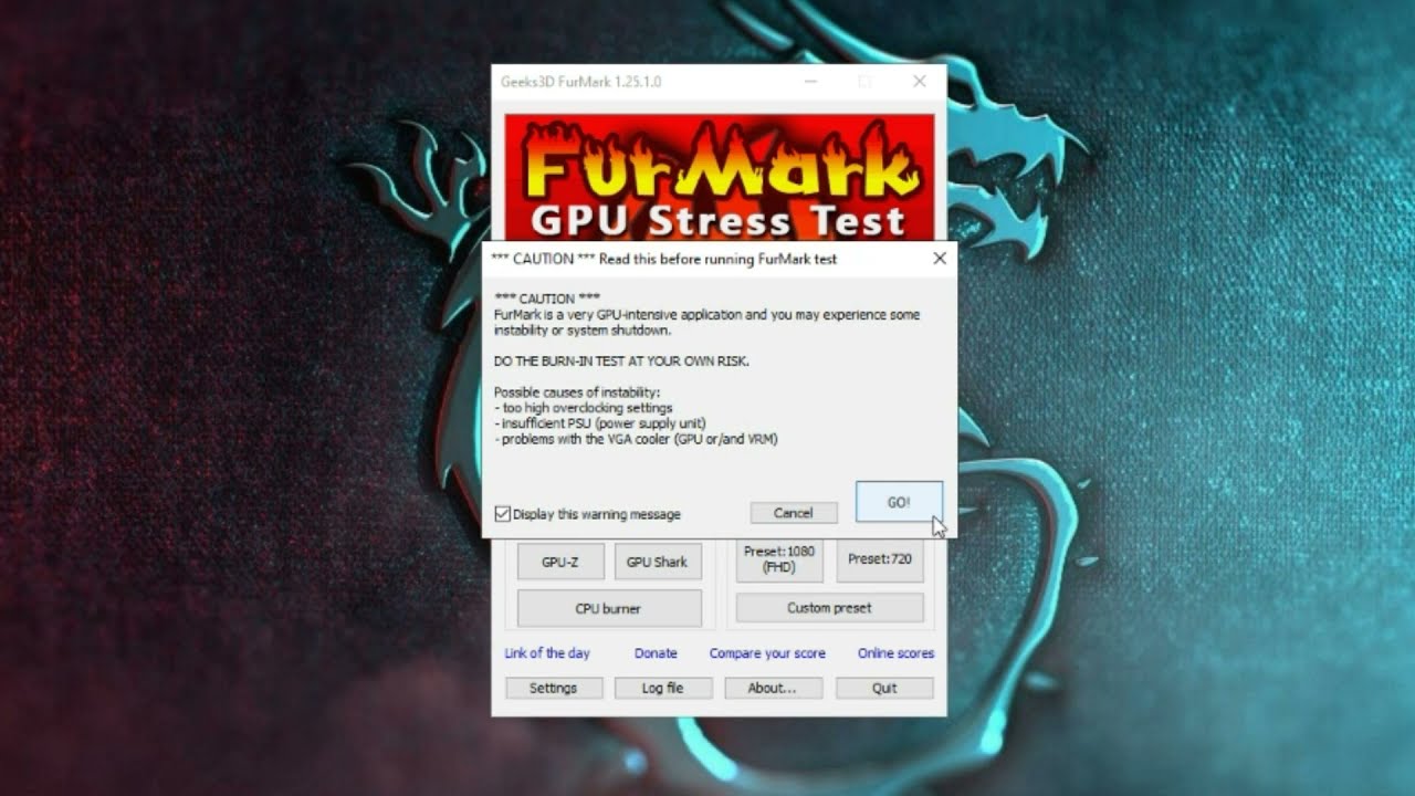 ASUS ROG STRIX RX 580 8GB GAMING Furmark BenchMark - YouTube