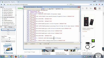 #Scrape Produk Tokopedia Dengan Imacros