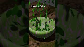 How to simulate leaves falling into a bowl #blender #art #3d #tutorial #bowl #Leaves #simulation