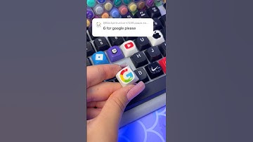 Drawing G  for Google but on keyboard! Custom keyboard! ​⁠@Google #drawing #diynstitch #keyboard