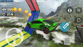 Career Mode Mountain Level 1-2-3!Superhero Mega Ramps: Crazy Car Stunt Races! screenshot 5