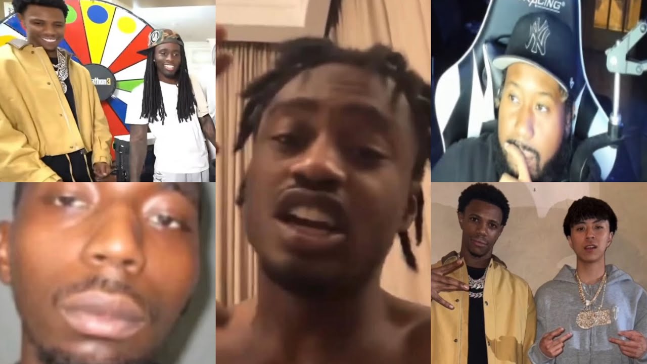 BTS of the 🥩 Akademiks reacts to Lil Tjay Crashing out on Kai Cenat for being friends with Aboogie