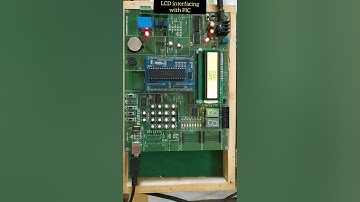 LCD interfacing with PIC | #shorts #PIC #LCD