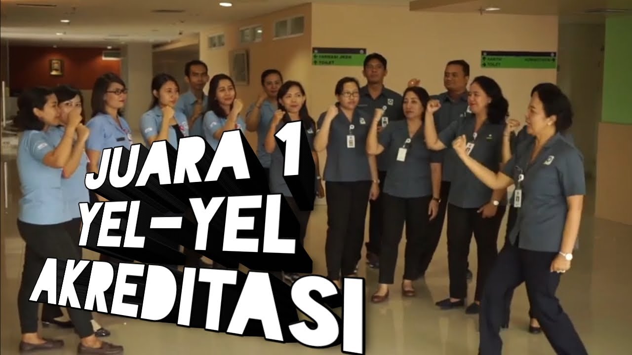 juara 1 yel yel akreditasi rumah sakit saat HUT RSBM