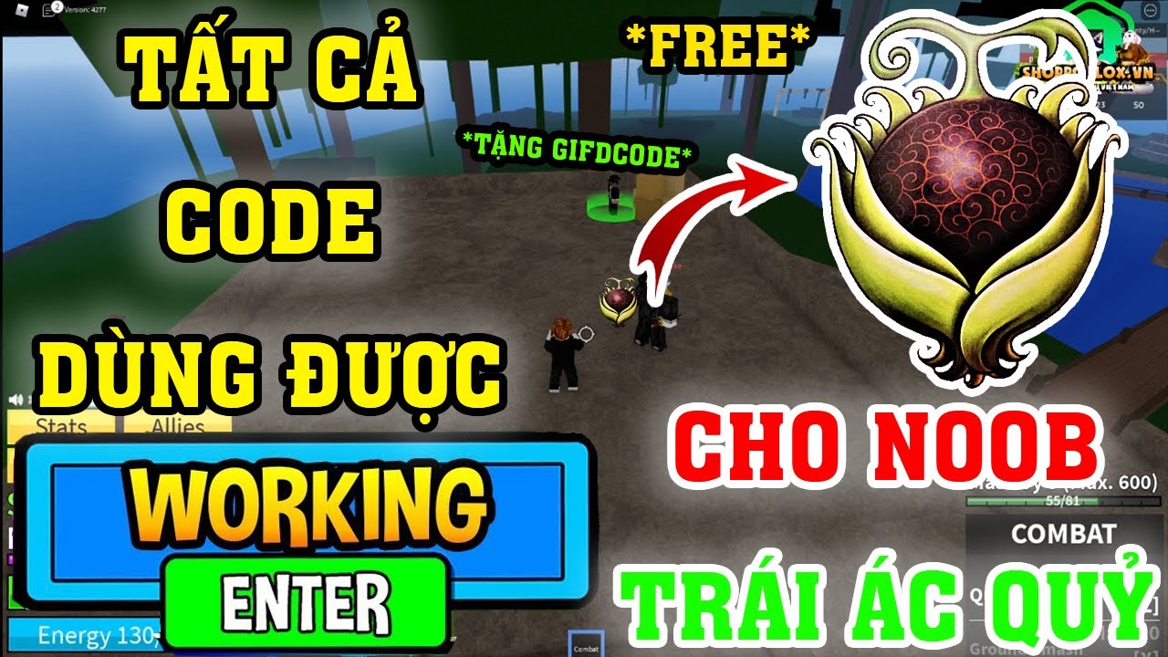 Tất Cả Code Còn Nhập Được Trong Update 17 Blox Fruits